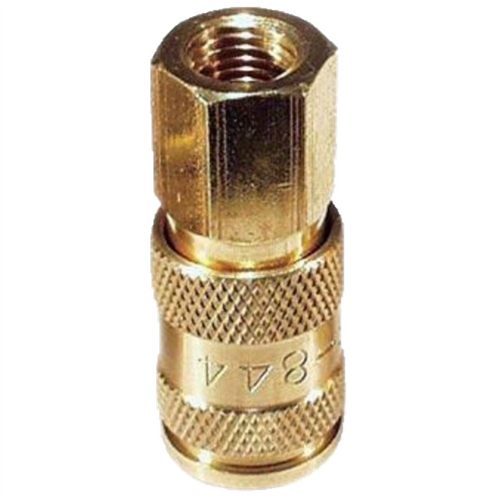 VIM Tools High Flow Brass Universal Coupler - 1/4 Inch N Point Female - 5 Pack