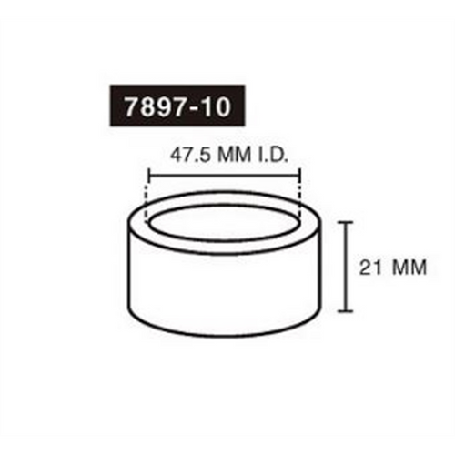 1-7/8" ID x 2-1/8" OD x 7/8" L Adapter 1-7/8" ID x 2-1/8" OD x 7/8" L Adapter