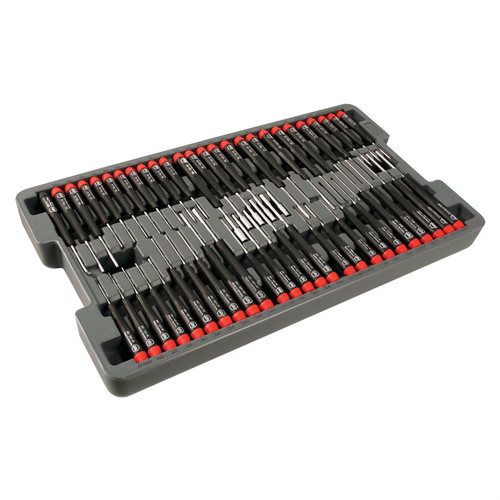 Wiha Tools Precision Screwdrivers Set Includes: Slotted, Phillips, Torx, Hex Inch and Metric Drivers and Nut Drivers in Molded Tray. 51 Piece Set. Dimension of tray - 20" x 11.5" x 2" Wiha Tools Precision Screwdrivers Set Includes: Slotted, Phillips, Torx, Hex Inch and Metric Drivers and Nut Drivers in Molded Tray. 51 Piece Set. Dimension of tray - 20" x 11.5" x 2"