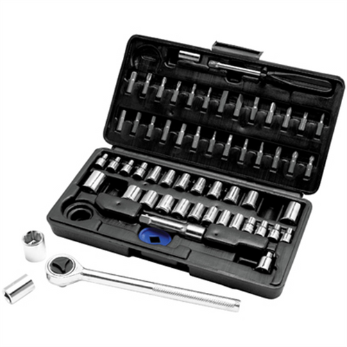 Wilmar Corp. / Performance Tool 60 Pc 1/4" & 3/8" Dr Skt & Bit