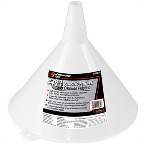 Wilmar Corp. / Performance Tool 48oz Plastic Funnel Wilmar Corp. / Performance Tool 48oz Plastic Funnel