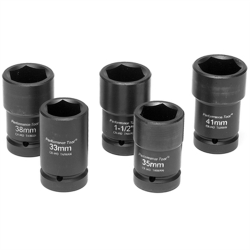 5 Pc 1" Dr. Budd Wheel Socket