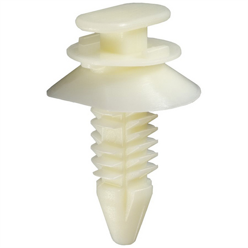 AUVECO 15970 Triple Head Door Trim Panel Retainer, (9/32 x 1/2 in Dia Top x 9/16 x 11/16 in Dia Bottom) Head, Nylon