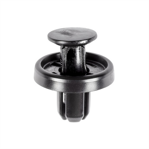 AUVECO 22181 Push-Type Hood and Quarter Panel Retainer, 18 mm Dia Head x 10 mm L Stem x 8 mm Hole, Nylon, Black