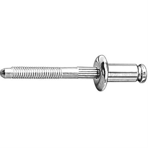AUVECO AP11620 Peel-Type Rivet, 1/4 in Dia x 1/32 to 9/64 in Grip Range, Aluminum Rivet/Steel Mandrel