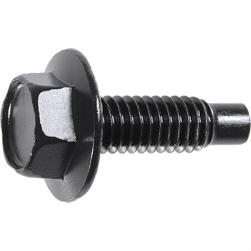 AUVECO AP5711 Hex Washer Head Spin Lock Dog Point Body Bolt, 5/16 in - 18 TPI x 1 in L, Black Phosphate