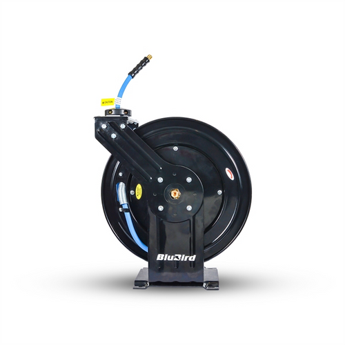 BluBird Rubber Air Hose Reel Dual Arm Assembly 3/8" x 75'