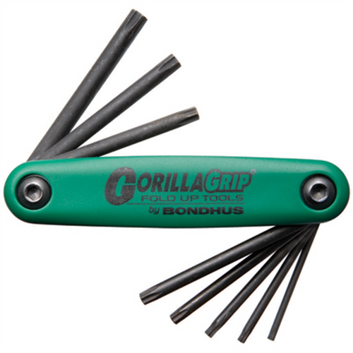 Bondhus GORILLA GRIP FOLDUP TORX T9 - T 40 Bondhus GORILLA GRIP FOLDUP TORX T9 - T 40