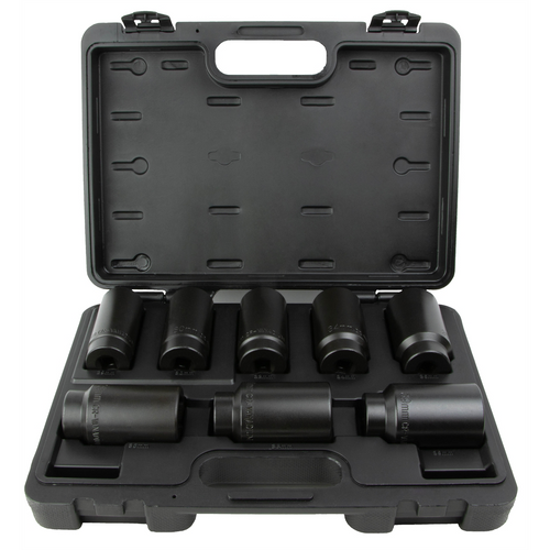 Horizon Tool 8-Piece 6-Point Front Axle Nut Socket Set