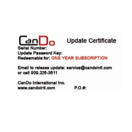 Cando International Inc. Annual Subscription for HD Pro Tab