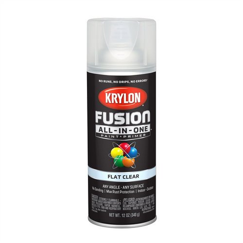 Krylon Fusion PAINT PRIMER Flat Clear 12 oz. Krylon Fusion PAINT PRIMER Flat Clear 12 oz.