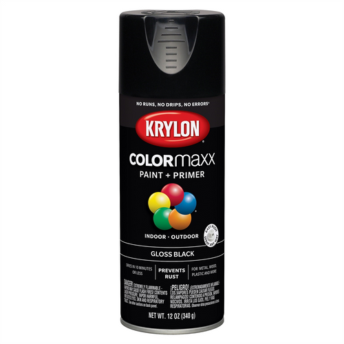 Krylon Gloss Black; 12 oz. Aerosol