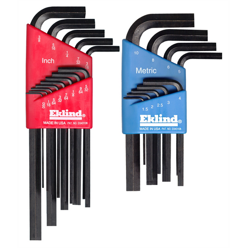 Eklind Tool Company HEX KEY SET 22 PC SAE/METRIC SHORT/LONG