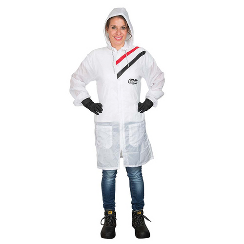 EMM Specilaties Colad 510158 5101 Series Blank Plain Spray Coat, X-Large, White, Nylon