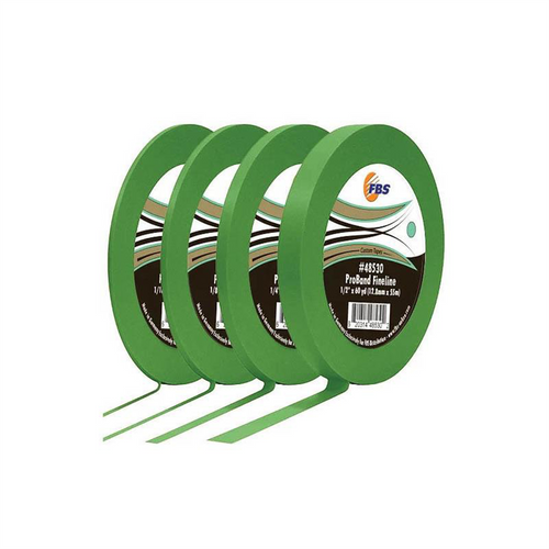 Distribution ProBand 48510 Fine Line Tape, 60 yd L x 1/8 in W, Stabilized Polymer Film, Green