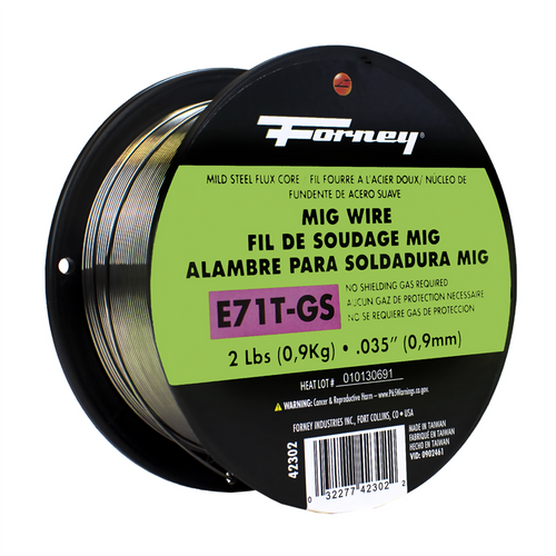 Forney Industries E71T-GS Self, Steel Flux-Core Welding Wire, .035 in x 2 Pound