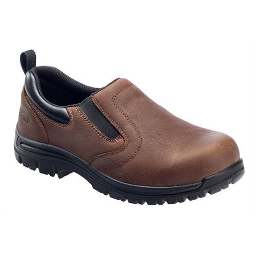 Avenger Foreman Series - Men's Low Top Slip-On Shoes - Composite Toe - IC|EH|SR - Brown/Black - Size: 7.5M Avenger Foreman Series - Men's Low Top Slip-On Shoes - Composite Toe - IC|EH|SR - Brown/Black - Size: 7.5M