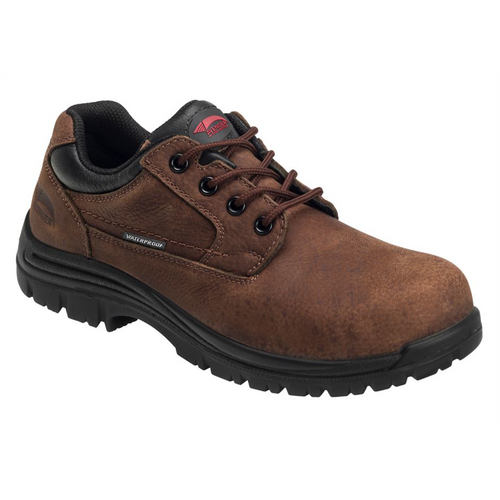 Avenger Foreman Oxford Series - Men's Mid Top Slip-On Boots - Composite Toe - IC|EH|SR - Brown/Black - Size: 9M Avenger Foreman Oxford Series - Men's Mid Top Slip-On Boots - Composite Toe - IC|EH|SR - Brown/Black - Size: 9M
