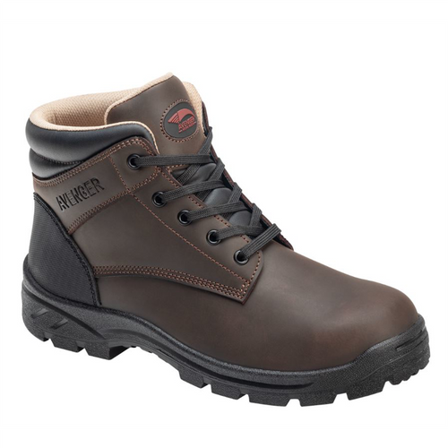 Avenger Builder Series - Men's Mid Top Work Boot - Steel Toe - ST | EH | SR - Brown - Size: 11.5M Avenger Builder Series - Men's Mid Top Work Boot - Steel Toe - ST | EH | SR - Brown - Size: 11.5M