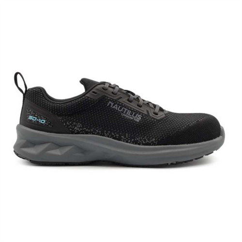 Nautilus Nautilus Safety Footwear - SPRINGWATER SD10 - Women's Low Top Shoe - CT|SD|SF|SR - Black / Grey - Size: 9 - D - (Regular)