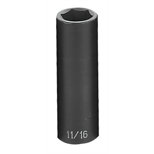 Grey Pneumatic SOC 11/16 1/2D IMP 6PT DP