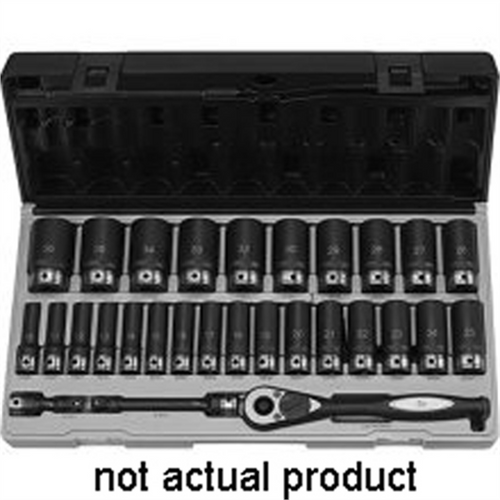 Grey Pneumatic 1/2" Drive x 25mm Deep Duo-Socket - 6 Point