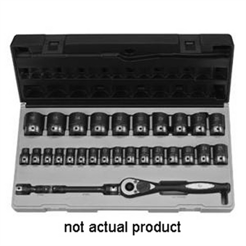 Grey Pneumatic 1/2" Drive x 13mm Standard Duo-Socket - 12 Point