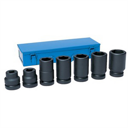 Grey Pneumatic 1" Drive 7 Piece Metric Truck Set Grey Pneumatic 1" Drive 7 Piece Metric Truck Set