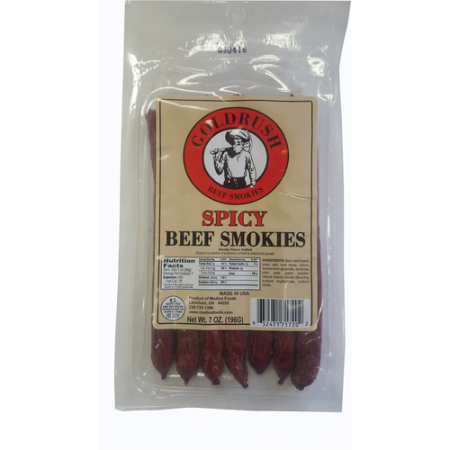 Gold Rush Jerky Spicy 7 oz. Beef Sticks - 12 Count (6 lbs.)
