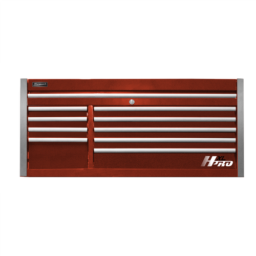 Homak Manufacturing 60 in. HXL 9-Drawer Top Chest - Red