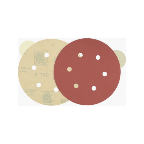 Indasa USA,Inc. Medallion 800-80 Rhynostick Red Line XL Abrasive Solid Disc, 8 in Dia, 80 Grit