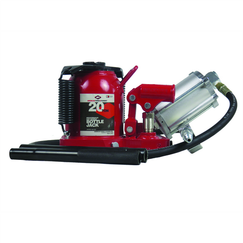 American Forge & Foundry AFF - Bottle Jack - 20 Ton Capacity - Low Profile - Air/Manual - SUPER DUTY
