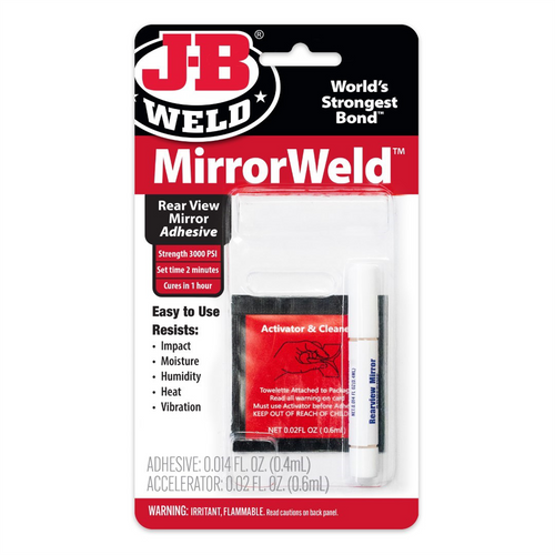 J B Weld J-B Weld 33701 MirrorWeld Rear View Mirror Adhesive - 0.2 oz.