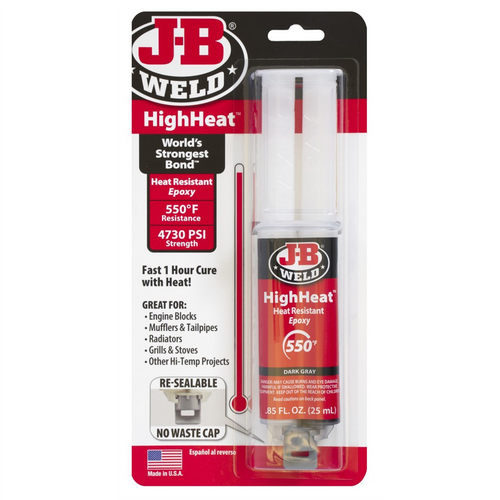 J B Weld J-B Weld 50197 High Heat Syringe - 25ml. J B Weld J-B Weld 50197 High Heat Syringe - 25ml.