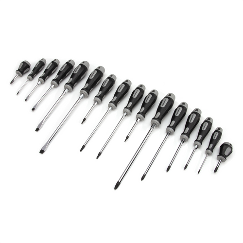 J S Products Slotted, Phillips, and Torx Screwdriver Set, 16-Piece