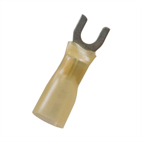The Best Connection 12-10 #8 YELLOW CS HEAT SHRINK SPADE 10 PCS The Best Connection 12-10 #8 YELLOW CS HEAT SHRINK SPADE 10 PCS