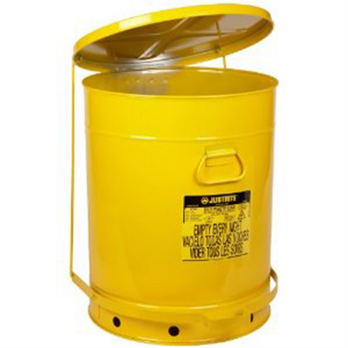 Justrite Mfg. Co. 21 Gallon Can Yellow OWC Justrite Mfg. Co. 21 Gallon Can Yellow OWC