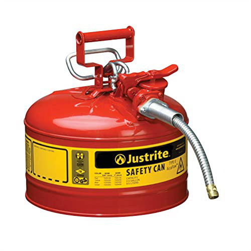 Justrite Mfg. Co. CAN, SFTY, 1 IN HS, T2, 2.5G RED Justrite Mfg. Co. CAN, SFTY, 1 IN HS, T2, 2.5G RED