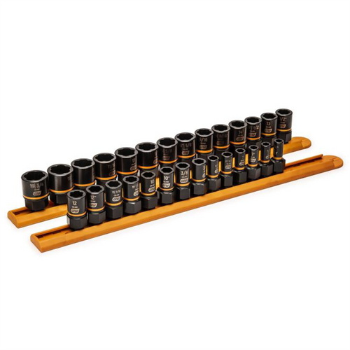 GearWrench 28 Piece 1/4 Inch & 3/8 Inch Drive Bolt Biter Impact Extraction Socket Set
