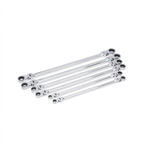 GearWrench 6 Piece 90-Tooth 12 Point Metric GearBox Double Flex Ratcheting Wrench Set