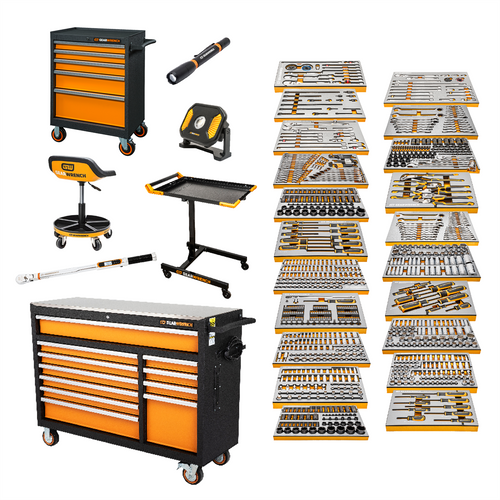 GearWrench 1024 Piece MEGAMOD Master Mechanics Tool Set Inch Premium Modular Foam Trays with Tool Storage