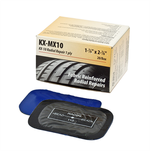 KEX Tire Repair COI MX Radial Repair Patch 1-7/8" x 2-7/8" (48mm x 73mm) 20 Count KEX Tire Repair COI MX Radial Repair Patch 1-7/8" x 2-7/8" (48mm x 73mm) 20 Count