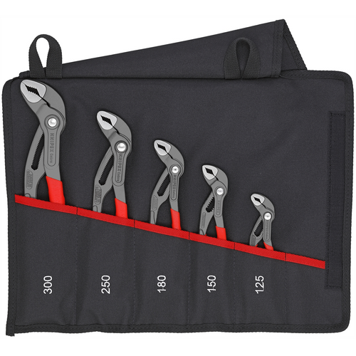 KNIPEX 5 Pc. Cobra Pliers Set In Tool Pouch KNIPEX 5 Pc. Cobra Pliers Set In Tool Pouch