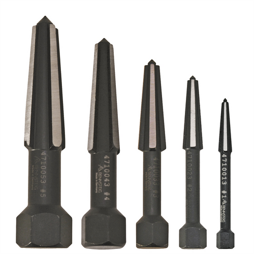 KNIPEX 5 Pc. Screw Extractor Double Edged Set KNIPEX 5 Pc. Screw Extractor Double Edged Set