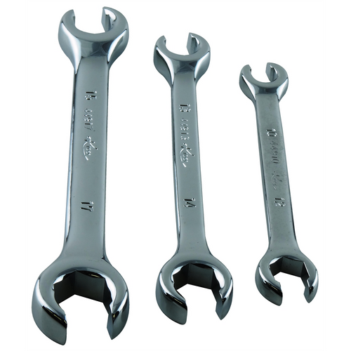 K Tool International Wrench Set Flare Nut 3 Piece Metric
