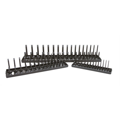 K Tool International Socket Holder Set 3 Piece MM Gray K Tool International Socket Holder Set 3 Piece MM Gray