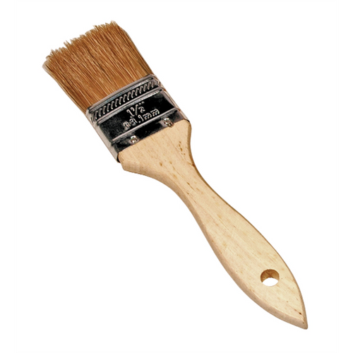 K Tool International Utility Brush 1-1/4 Inch Natural Bristles Wood Handle