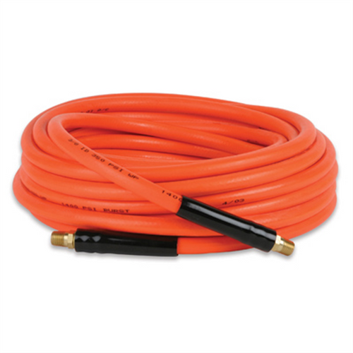 Legacy Manufacturing 3/8" X 50' ORANGE PVC AIR HOSE 1/4" ENDS Legacy Manufacturing 3/8" X 50' ORANGE PVC AIR HOSE 1/4" ENDS