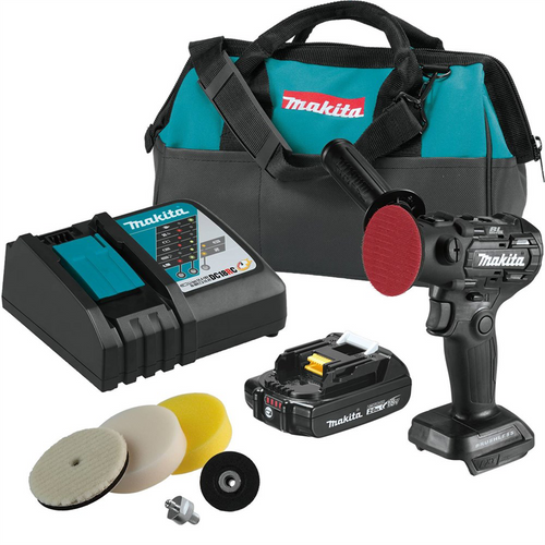 Makita 18V LXT&reg; Lith&hyphen;io Sub-Compact Brushless Cordless 3" Polisher / 2" Sander Kit (2.0Ah)