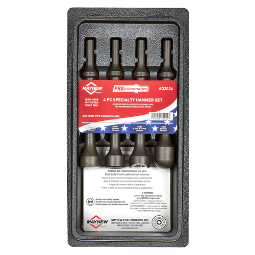 Mayhew Buy 32024 4 PC Specialty Hammer Set and 32025 4 PC Hammer Set, get 28620 90 Degree Lock Grip Hose Clamp Plier Free